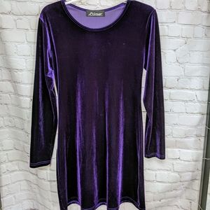 Vintage velvet mini dress